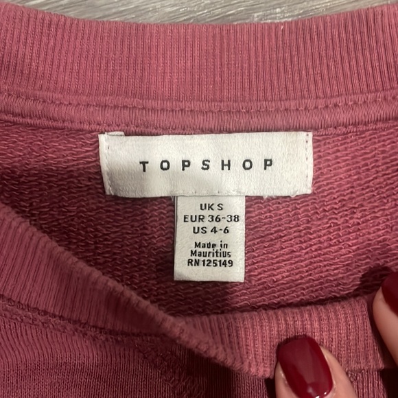 Cropped sweater by Top Shop size US 4-6 - Picture 2 of 3